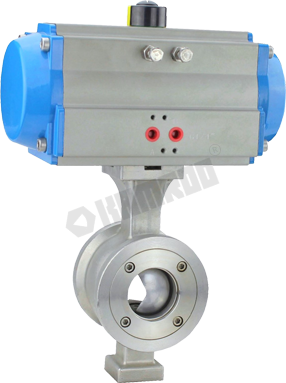 Flanged v ball valve