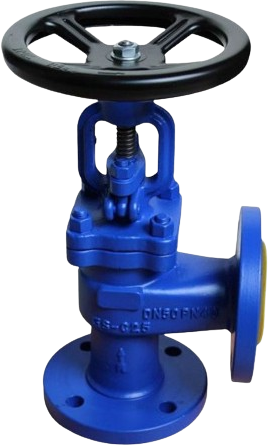 Angle type stop valve